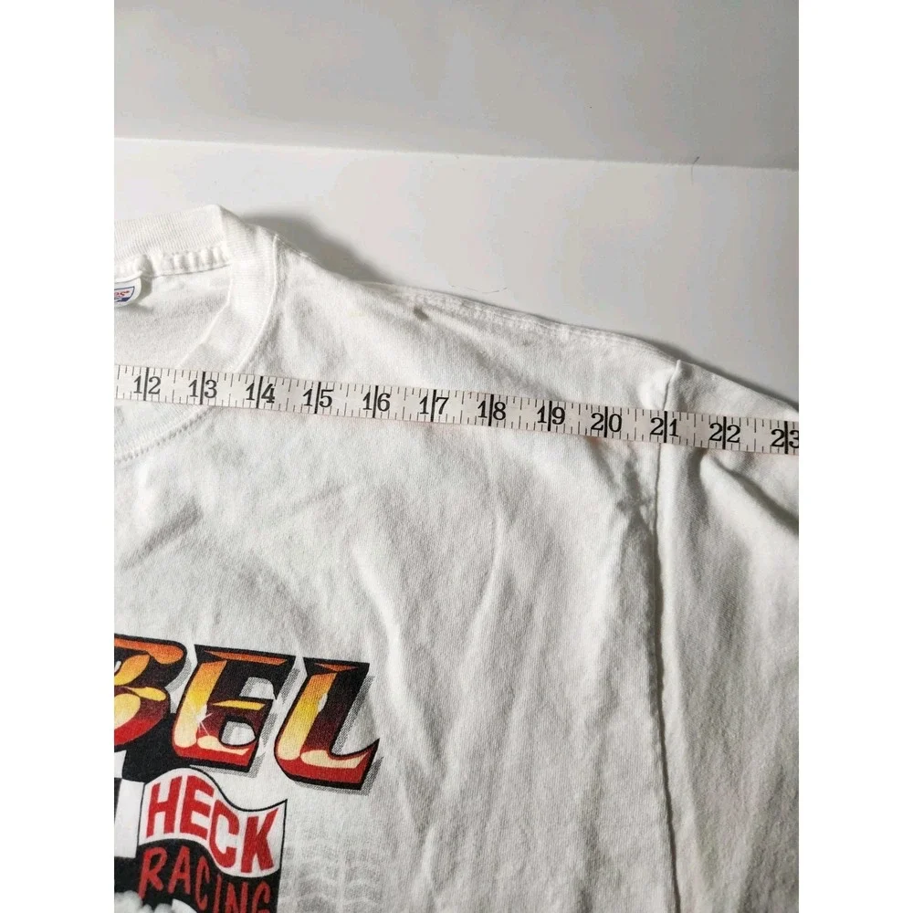 Vintage Hanes Beefy-T Korbel California Champagne Heck Racing Graphic Shirt L